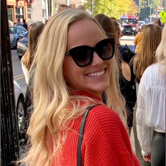 50 MM Square Gucci Sunglasses main image 4